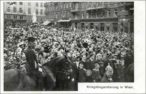 Kriegsbegeisterung in Wien