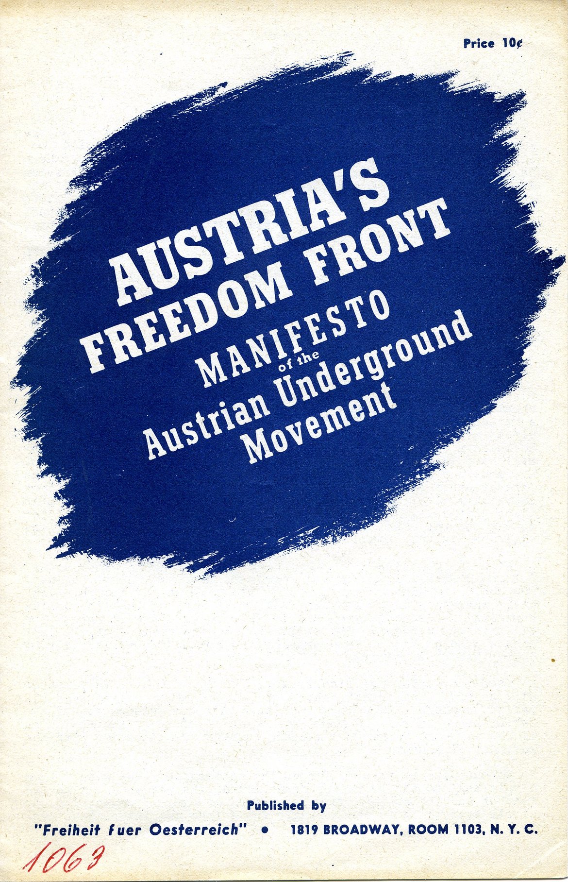 Programm der "Austria's Freedom Front"