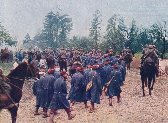 Gefangene französische Soldaten