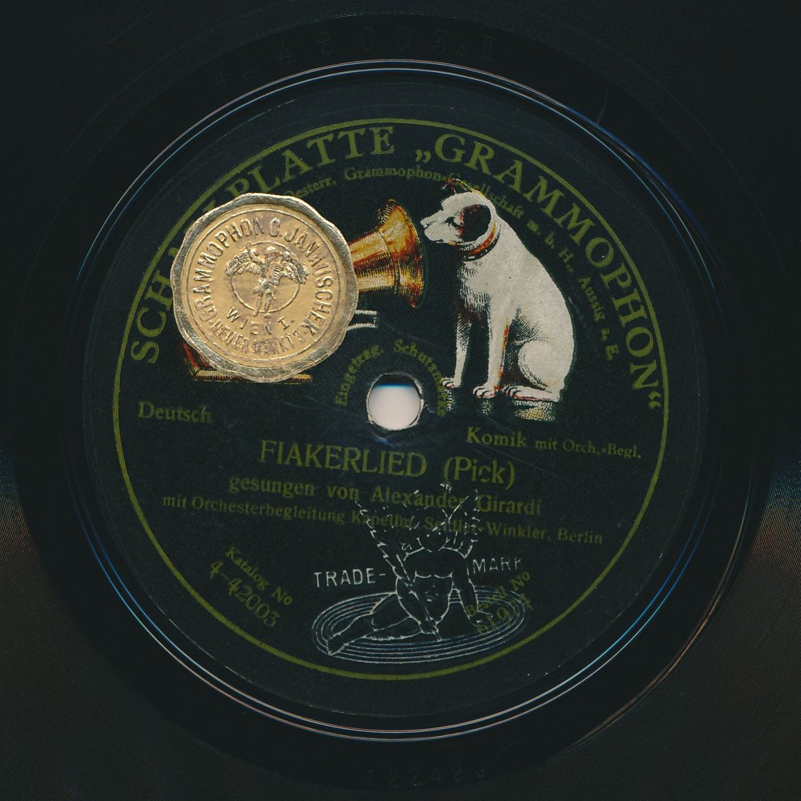 Victor V Disc (Grammophon), 1907