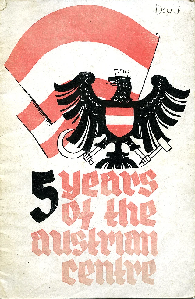 Plakat "5 years of the austrian centre"