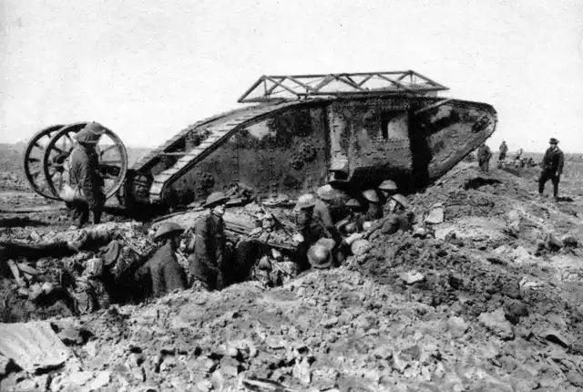 Brtischer MK I Tank an der Westfront