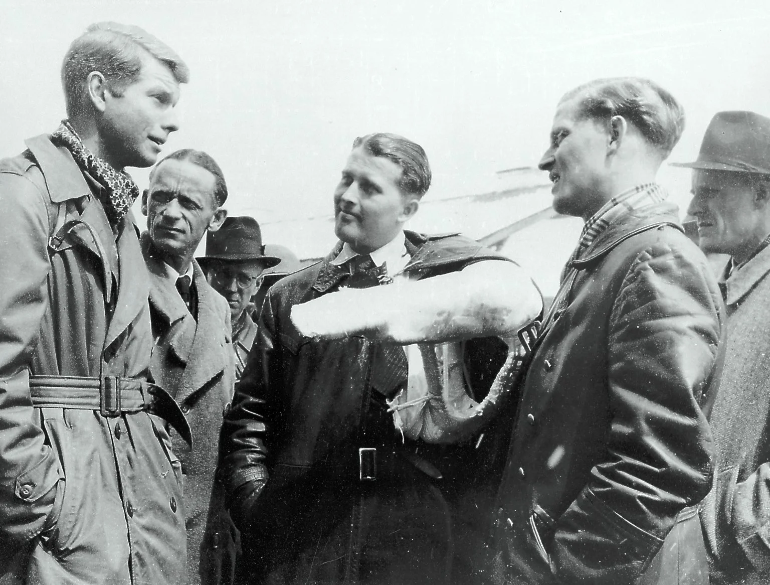 Wernher von Braun bei der Gefangennahme 1945