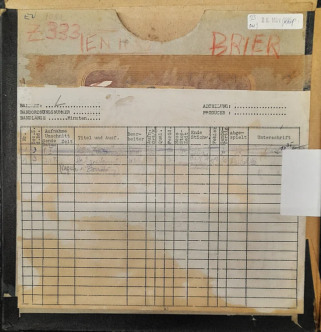Die Tonbandschachtel