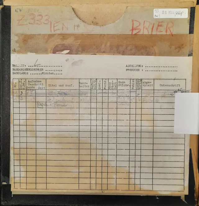 Die Tonbandschachtel