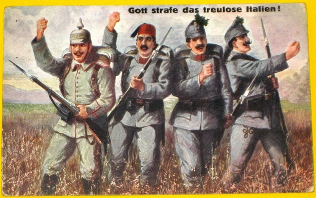 Der Vierbund - eine Propagandapostkarte der Mittelmächte