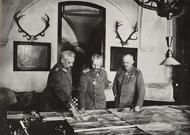 Hindenburg, der Kaiser und Ludendorff.