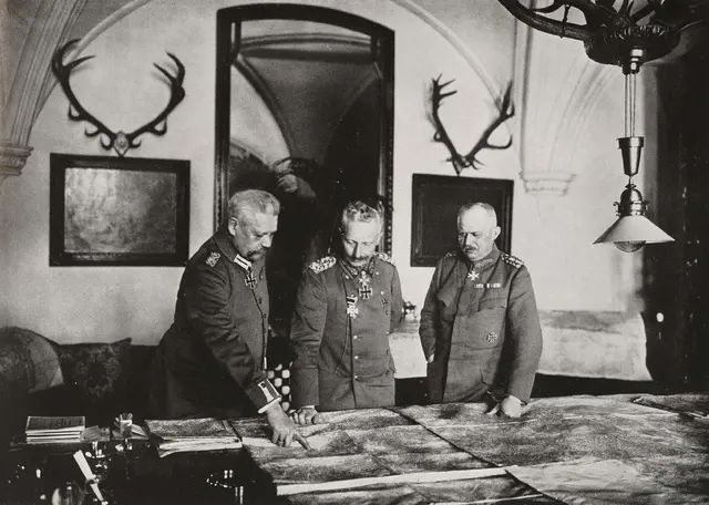 Hindenburg, der Kaiser und Ludendorff.