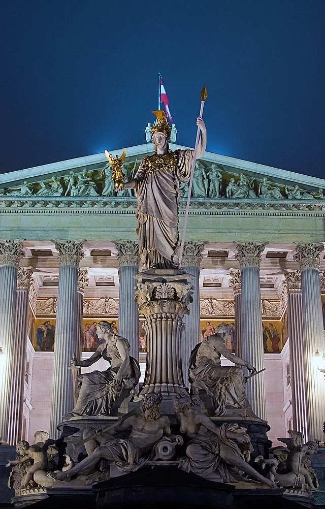 Das Parlament bei Nacht