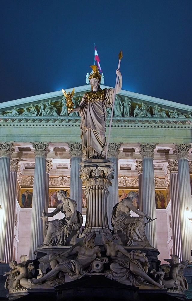 Das Parlament bei Nacht