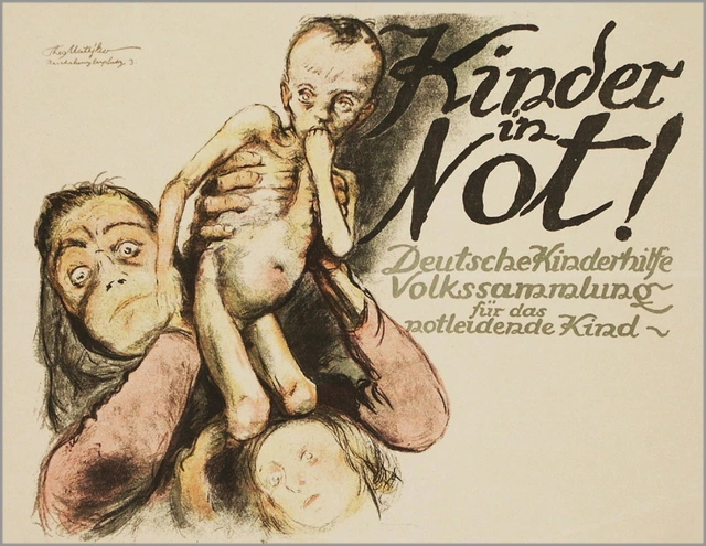 Plakat zur Hungersnot