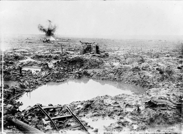 Das Schlachtfeld vor Ypern