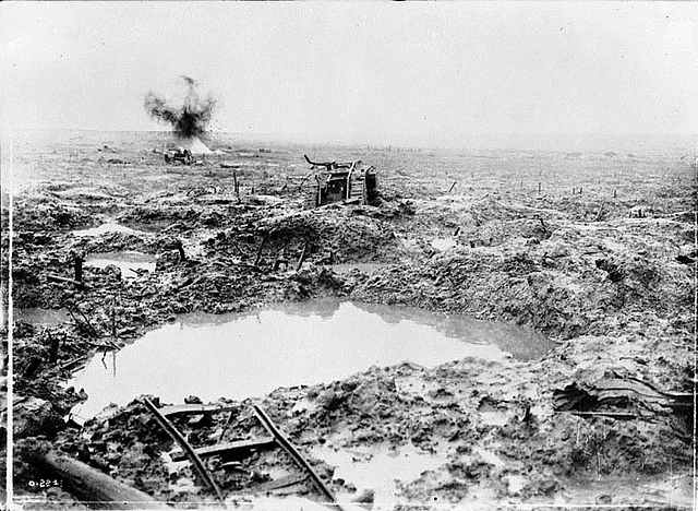 Das Schlachtfeld vor Ypern