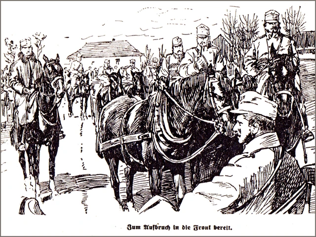 Truppen auf dem Marsch