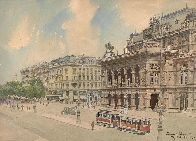 Die Wiener Staatsoper im Jahr 1928