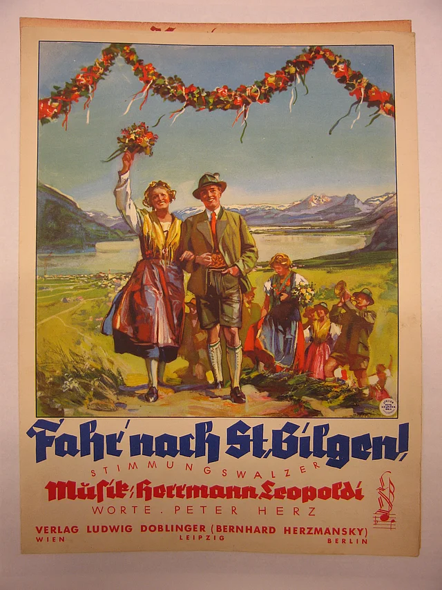 Notencover des Stimmungswalzers: "Fahr nach St. Gilgen"