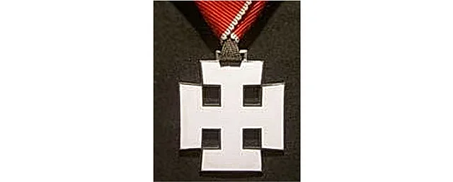 Kruckenkreuz. Symbol der Vaterländischen Front