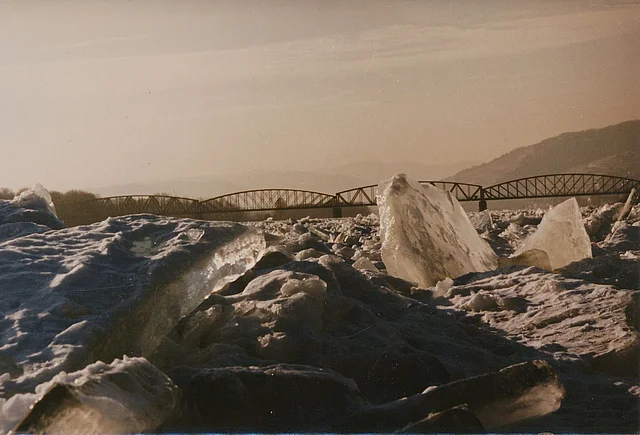 <p>Eisstoß auf der Donau</p>