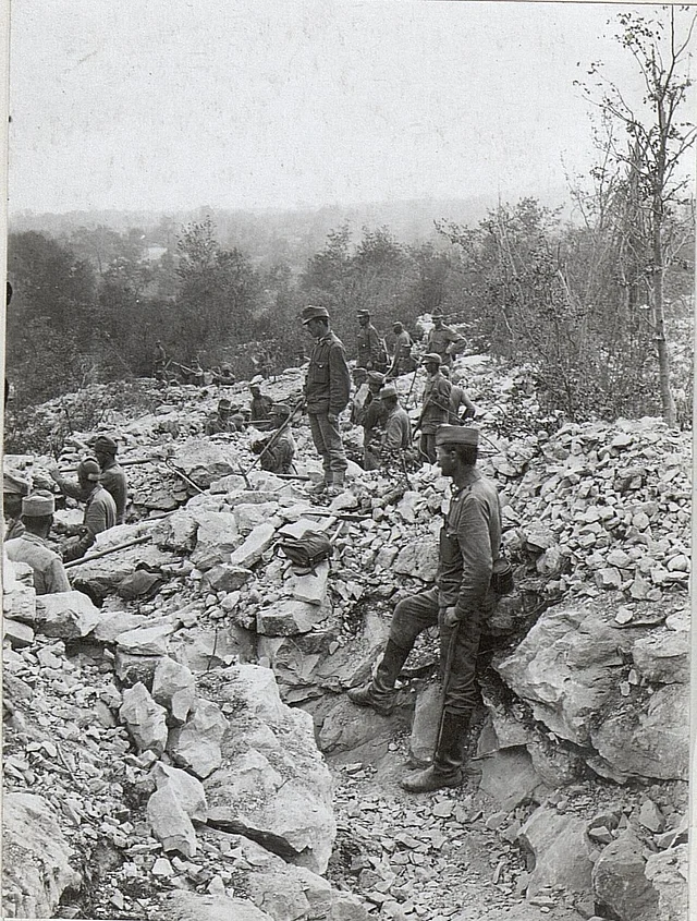 Stellungsbau am Isonzo