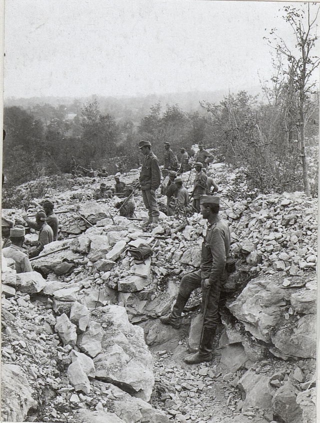 Stellungsbau am Isonzo