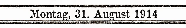 31. August 1914