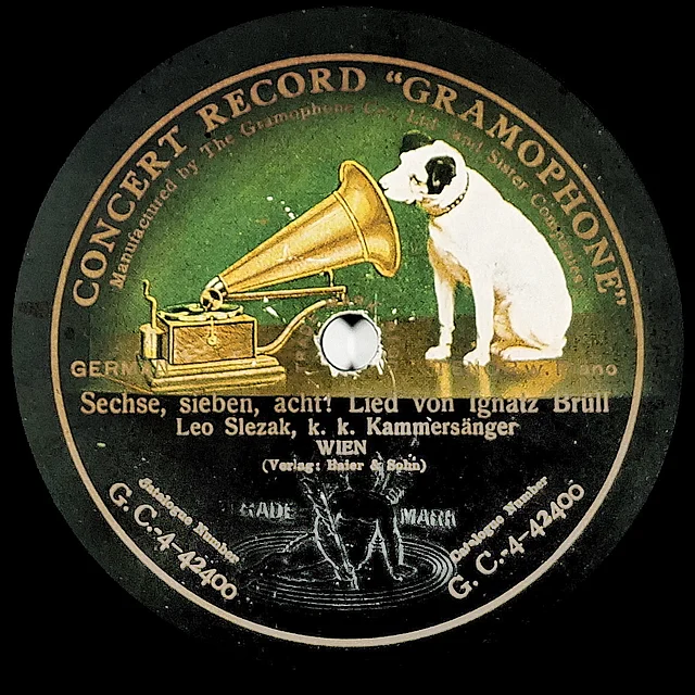 Plattenlabel Alfred Grünfeld