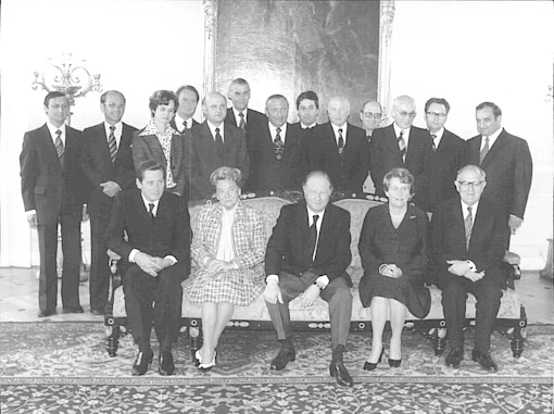 Im Bild: Regierung Kreisky III (SPÖ-Alleinregierung)