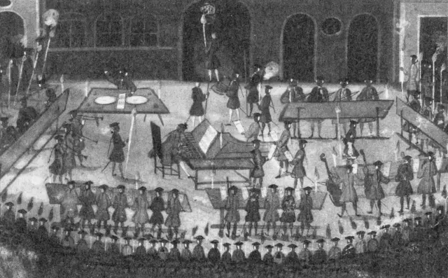 Collegium musicum in Jena etwa 1750