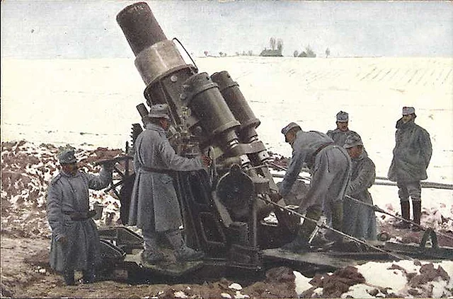 Der österreich-ungarische 30,5-cm-Skoda-Mörser