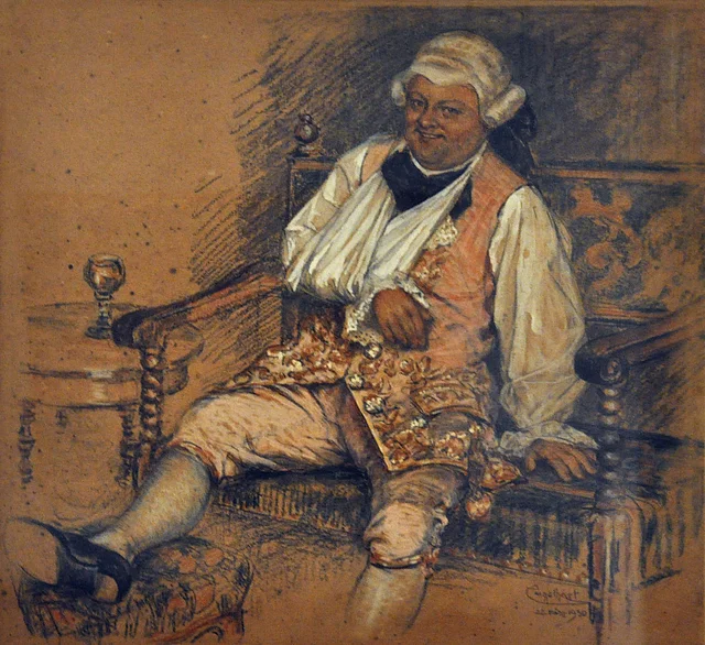 Richard Mayr als Ochs von Lerchenau (in der Oper Rosenkavalier von Richard Strauss).