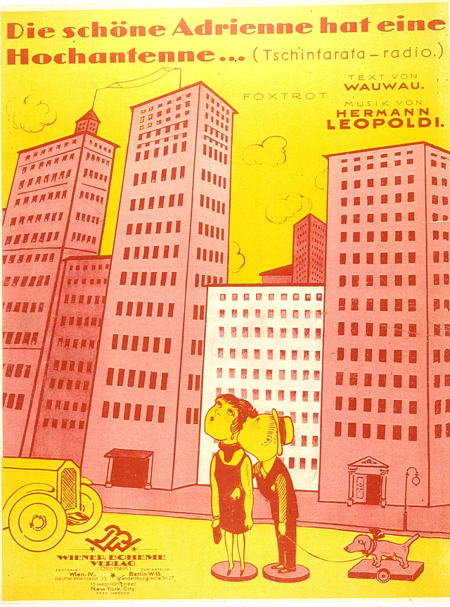 Notencover: ''Die schöne Adrienne hat eine Hochantenne ...''