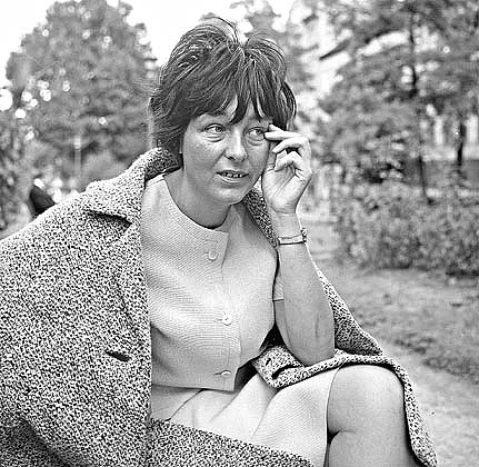 Fotografie von Friederike Mayröcker (*1924).