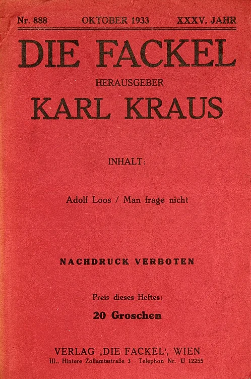 "Die Fackel" Nr. 888