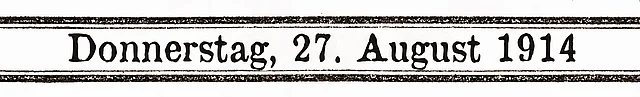 27.  August 1914