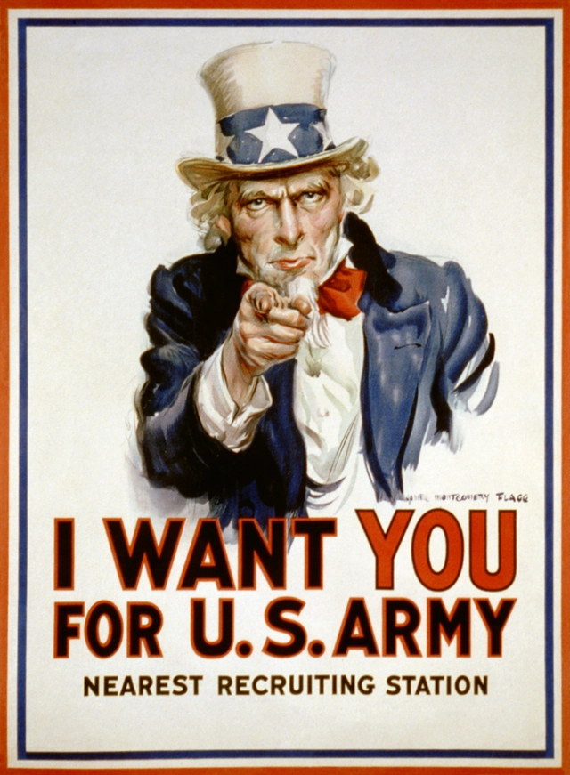 US-Propagandaplakat - Uncle Sam "I want you for U.S. Arny"