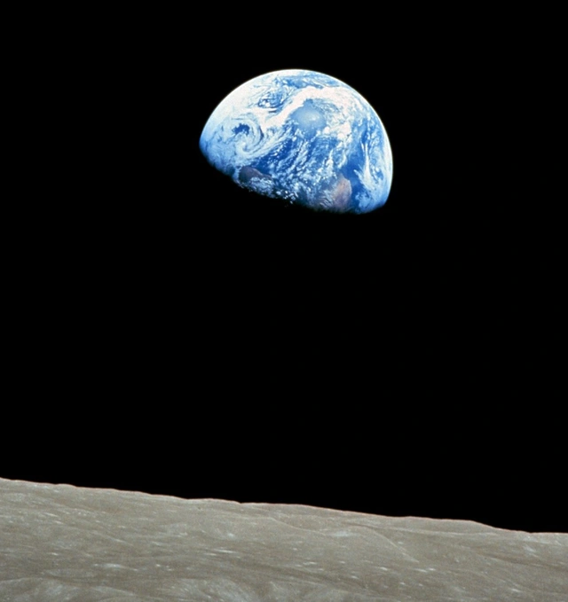 Erdaufgang - Apollo 8 - Photo der Erde aus der Mondumlaufbahn