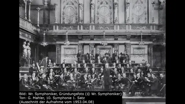 Beginn der Fragment gebliebenen 10. Symphonie von G. Mahler