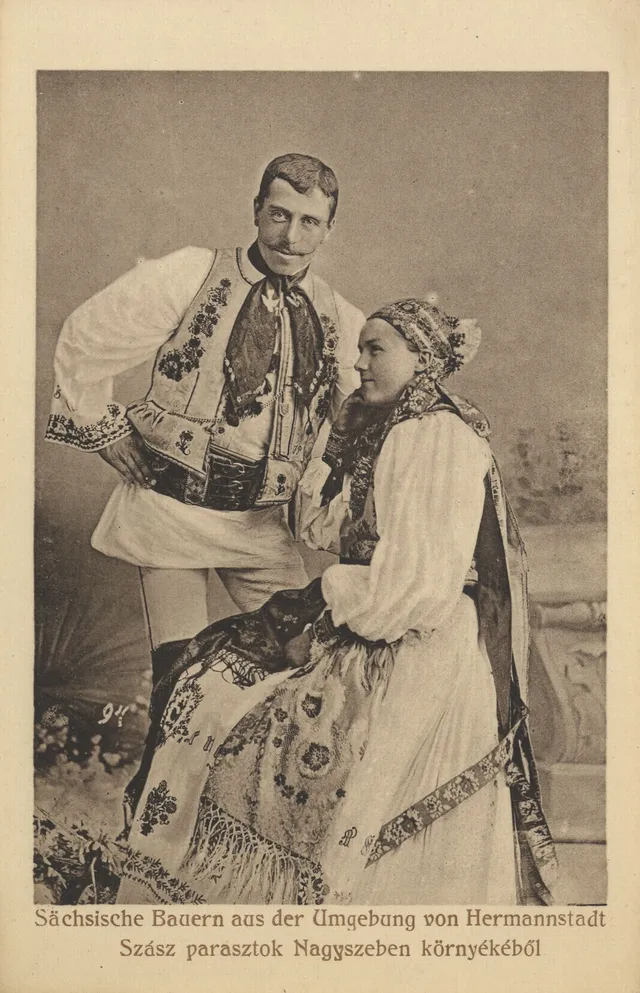  Sächsische Bauern aus der Umgebung von Hermannstadt.
