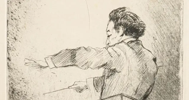 Selmar Meyrowitz, Radierung von Emil Orlik, 1919