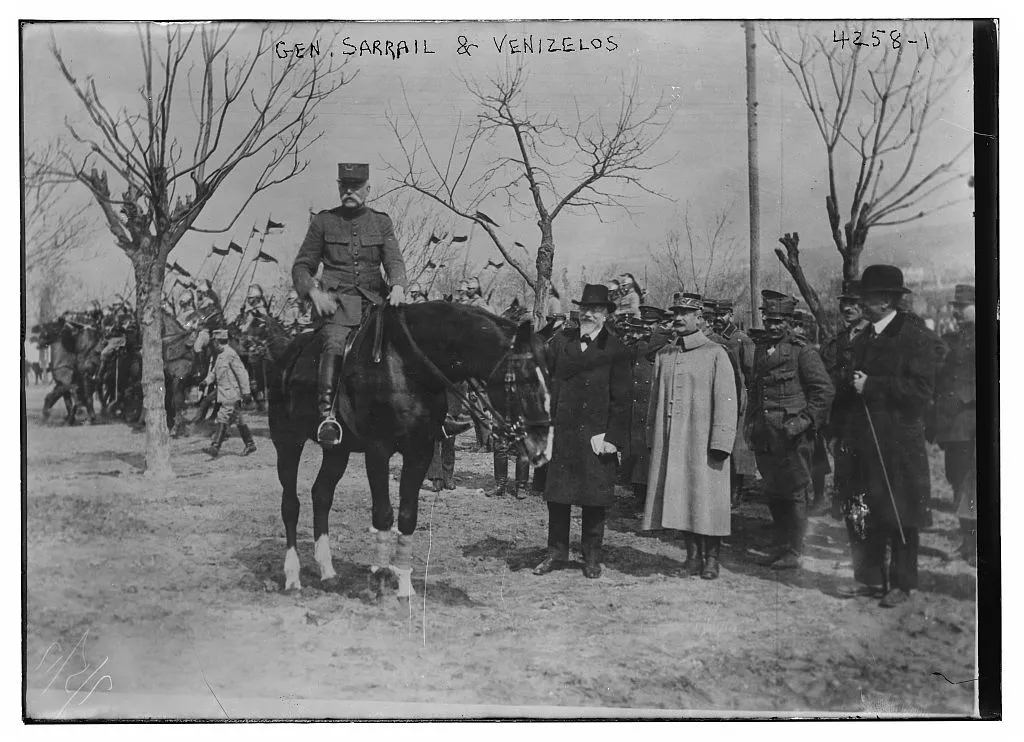 Der französische General Serrail und Griechenlands Premierminister Venizelos