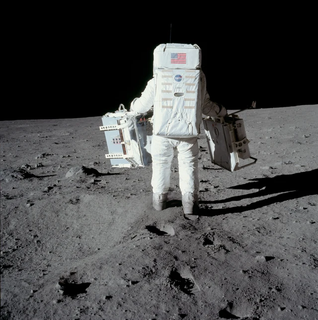 Edwin "Buzz" Aldrin am Mond