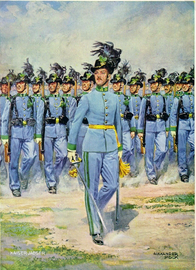  Kaiserjäger in der Adjustierung von 1890