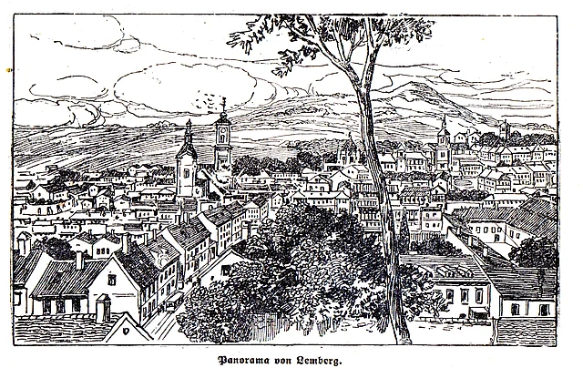 Postkarte von Lemberg