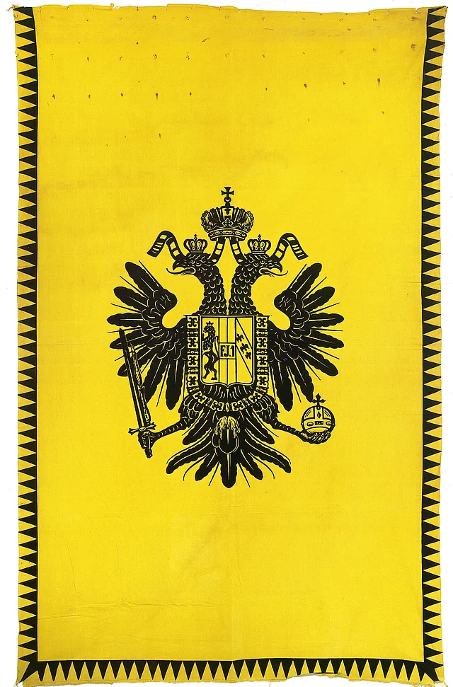 Die Fahne des österreichischen Kaisertums