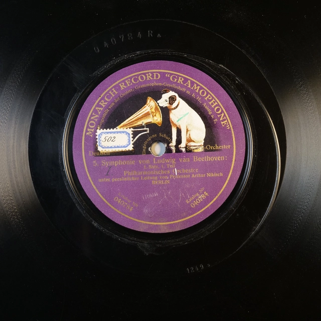 Schellackplatte, Ludwig van Beethoven, Symphonie Nr. 5, Österreichische Mediathek, 2-13691_a