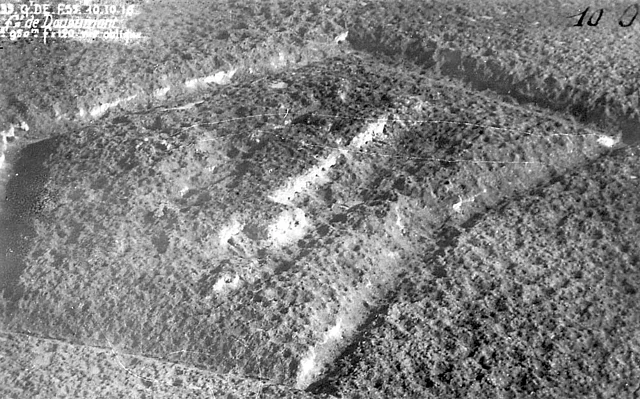 Fort Doaumont - 10, Oktober 1916 - Luftbild