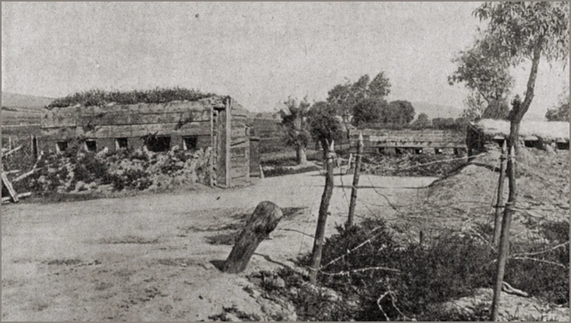 Stellungen vor Przemysl an der Ostfront 1914