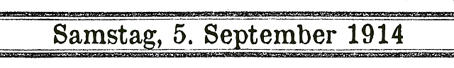 5. September 1914