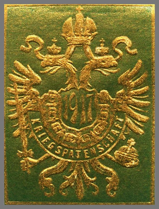 Reklamemarke mit dem Doppeladler