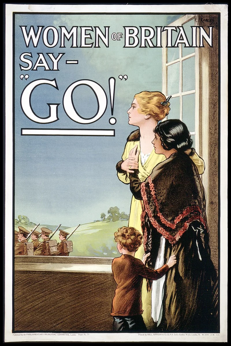 Britisches Kriegsplakat - Women of Britain say GO!